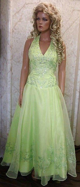 halter ball gown